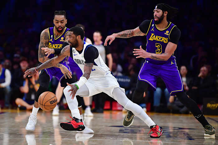 d'angelo russell kyrie irving anthony davis mavericks